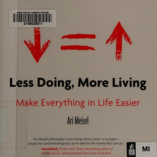 Portada de Less doing, more living
