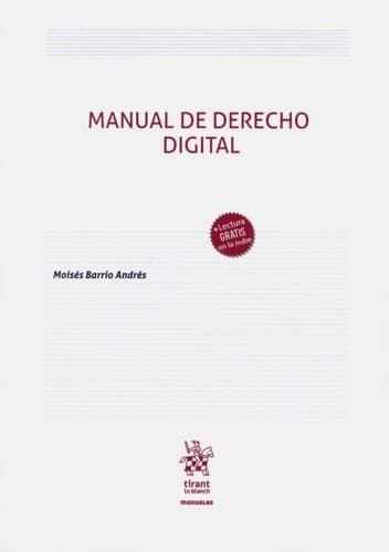 Portada de Manual de derecho digital