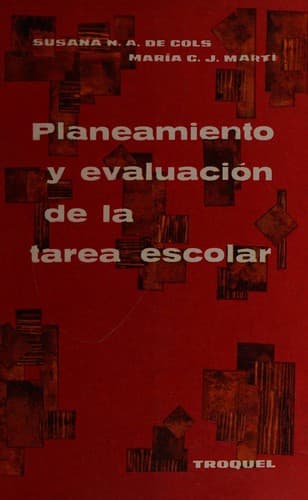 Portada de Planeamiento y evaluación de la tarea escolar
