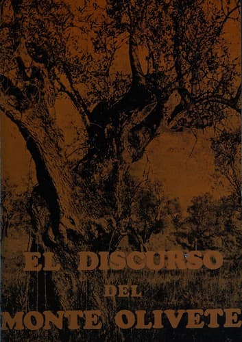 Portada de El Discurso Del Monte Olivete