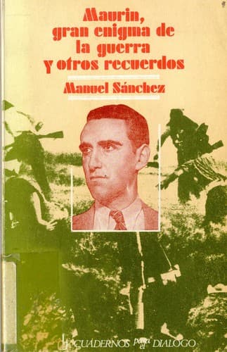 Portada de Maurín, gran enigma de la guerra, y otros recuerdos