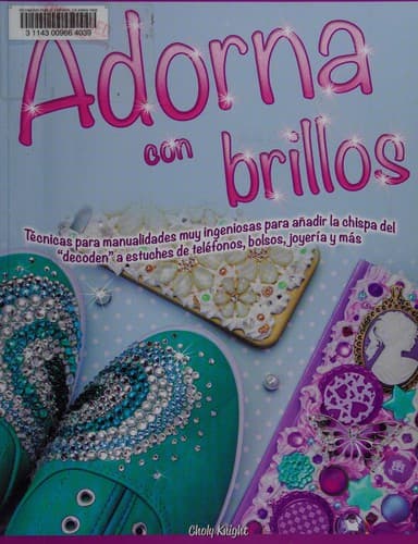 Portada de Adorna con brillos