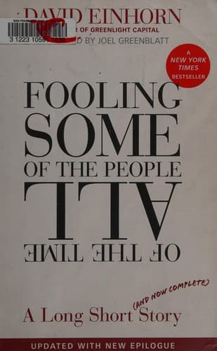 Portada de Fooling some of the people all of the time
