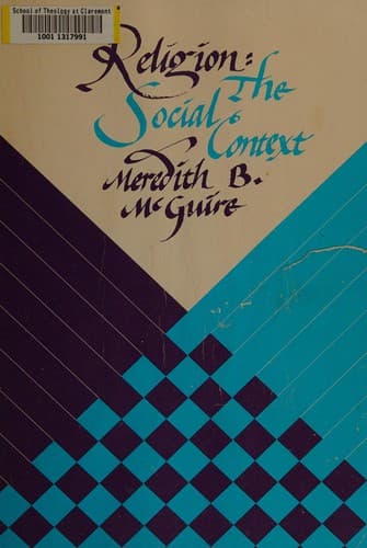 Portada de Religion, the social context