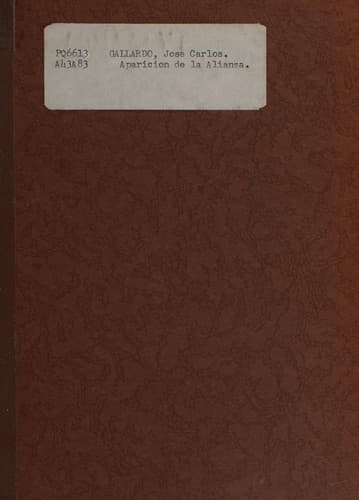 Portada de Aparición de la alianza