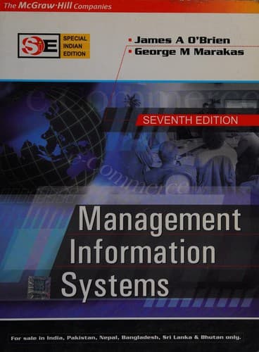 Portada de Management information systems