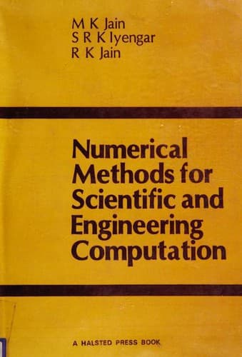 Portada de Numerical methods for scientific and engineering computation