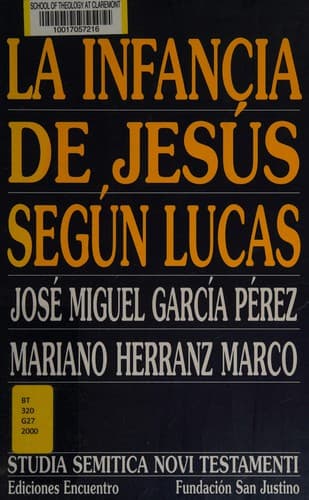 Portada de La infancia de Jesús según Lucas