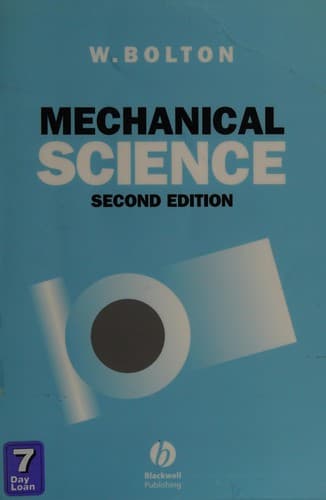 Portada de Mechanical science