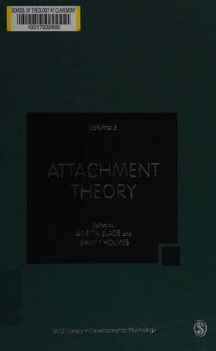 Portada de Attachment theory