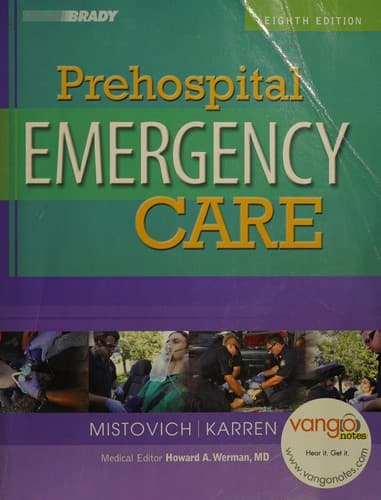 Portada de Prehospital emergency care