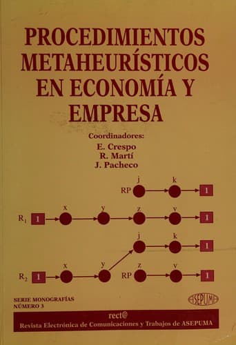 Portada de Procedimientos metaheurísticos en economía y empresa