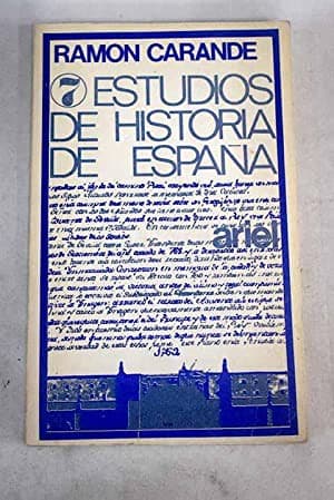 Portada de Siete estudios de historia de España.
