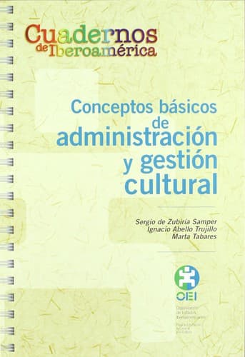 Portada de Conceptos básicos de administración y gestión cultural