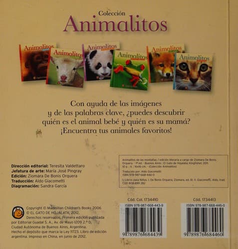 Portada de Animalitos de las montañas
