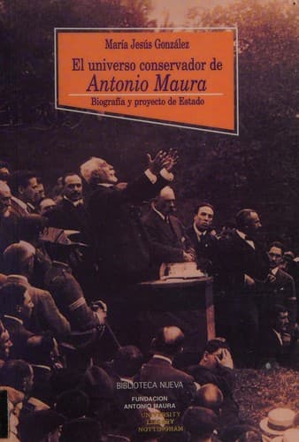 Portada de El universo conservador de Antonio Maura