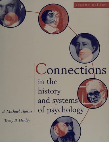 Portada de Connections in the history and systems of psychology