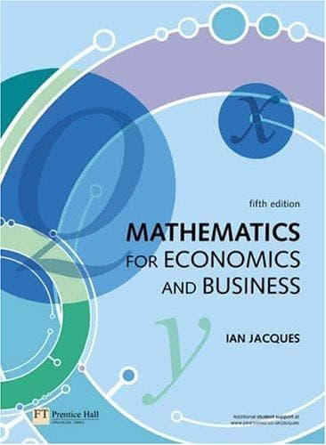 Portada de Mathematics for Economics and Business (5th Edition)