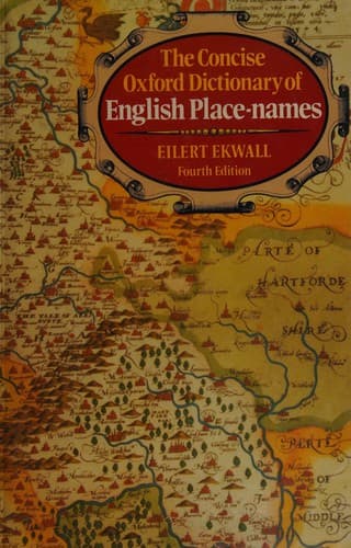 Portada de The Concise Oxford Dictionary of English Place-Names