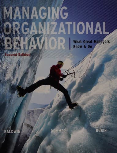 Portada de Managing organizational behavior