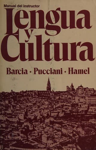 Portada de Lengua y cultura