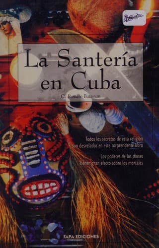Portada de La santería en Cuba