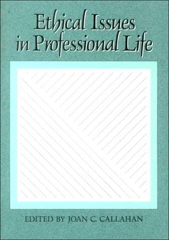 Portada de Ethical issues in professional life