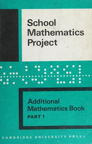 Portada de Additional mathematics book
