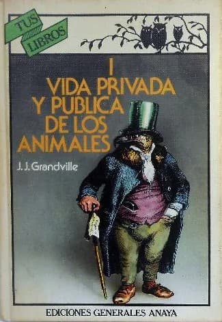 Portada de Vida privada y pública de los animales, Tomo 1