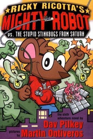 Portada de Ricky Ricotta's Mighty Robot vs. the Stupid Stinkbugs from Saturn