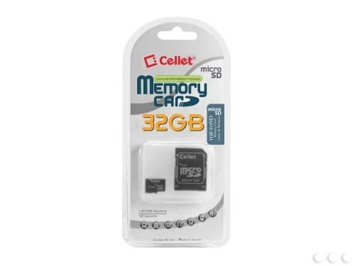 Portada de Cellet 32GB i-mobile 3G 5511 Micro SDHC Card is Custom Formatted for digital high speed, lossless recording! Includes Standard SD Adapter.