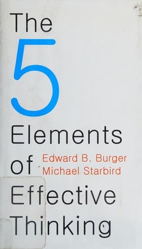 Portada de The 5 elements of effective thinking