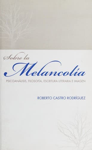 Portada de Sobre la melancolía