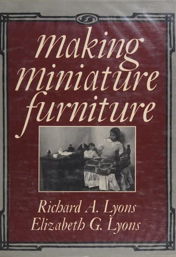 Portada de Making miniature furniture