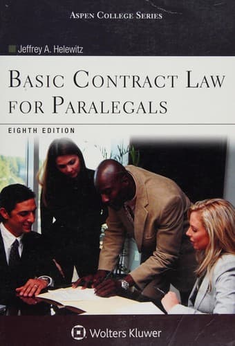 Portada de Basic Contract Law for Paralegals