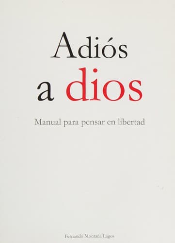 Portada de Adiós a dios