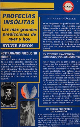 Portada de Profecias Insolitas
