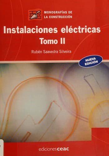 Portada de Instalaciones eléctricas
