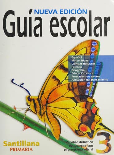 Portada de Guía escolar, 3