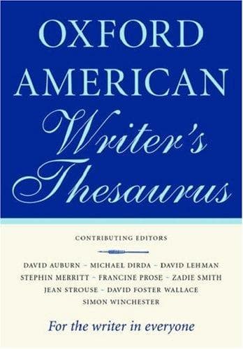 Portada de The Oxford American writer's thesaurus