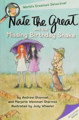 Portada de Nate the Great and the missing birthday snake