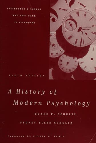 Portada de A history of modern psychology