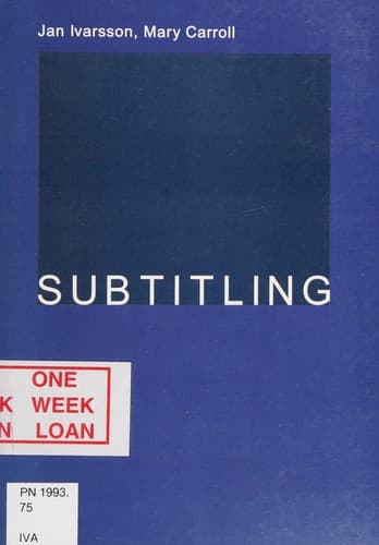 Portada de Subtitling