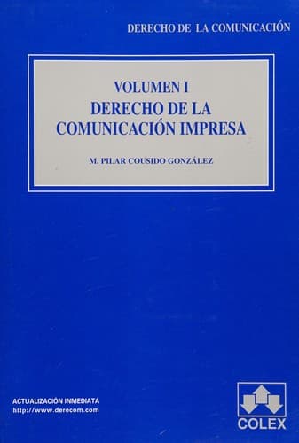 Portada de Derecho de la comunicación impresa