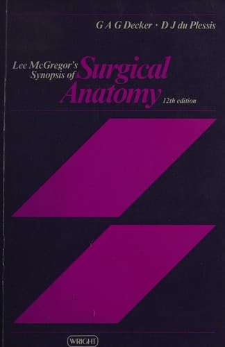 Portada de Lee McGregor's Synopsis of Surgical Anatomy