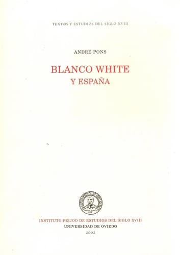 Portada de Blanco White y España