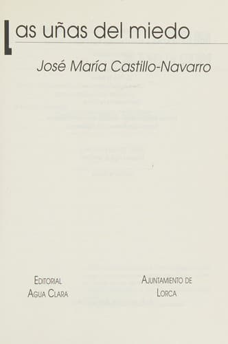 Portada de Las uñas del miedo