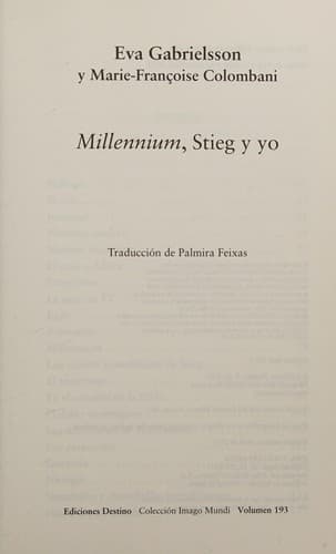 Portada de Millennium, Stieg y yo
