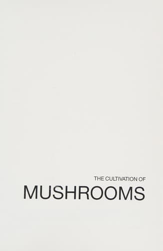Portada de The Cultivation of mushrooms