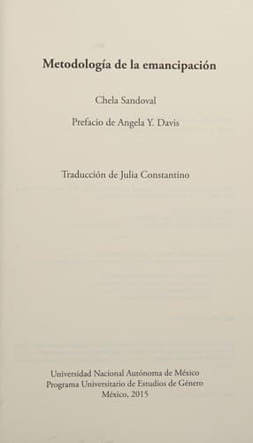 Portada de Metodología de la emancipación